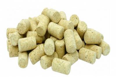 Цилиндрическая натуральная пробка из агломерата д22x38мм 20 штук Полчин