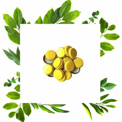 Купить крышки пивные желтые кроненпробки 100шт 26мм Заголка