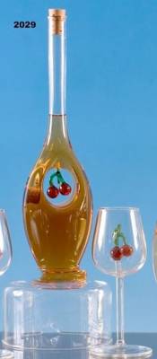 Бутылка с вишенками 1