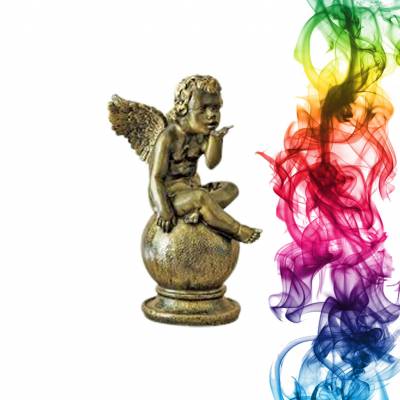 Садовая фигура купить Играющий ангел высота 67 см айва