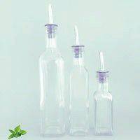 Купить Набор из 3 х прозрачных стеклянных бутылок с гейзером Италия