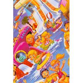 Бумага мелованная Kwadrat №49 аквапарк микс