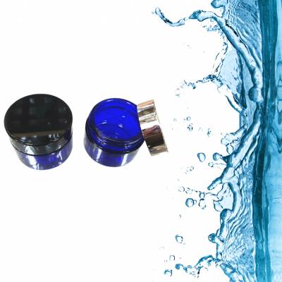 Косметическая баночка из синего стекла Харт 50 мл 1 1 3