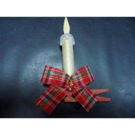 Новогодняя свеча-прищепка