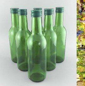 Набор стеклянных бутылок 250 мл с крышкой из 20 шт Киви20
