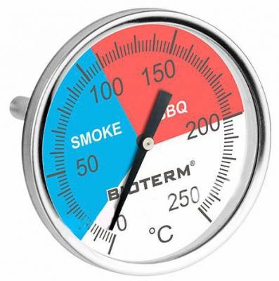 Термометр для коптильни и BBQ 70 мм Бжоза