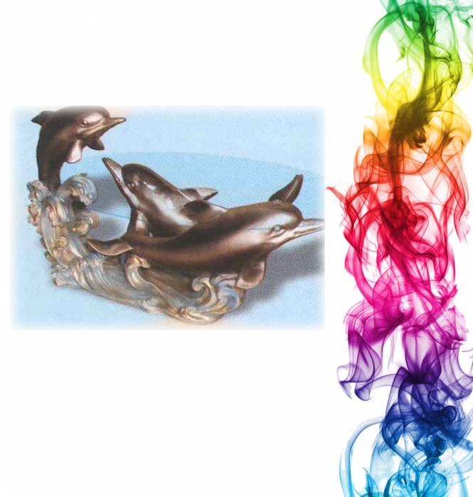 Журнальный столик купить Три дельфина высота 54 см стекло 100x65 вишня