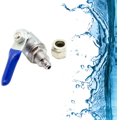 Кран врізний зливний, різьба 1/4 Ящірка