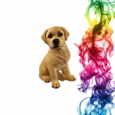 Садовая фигура купить Лабрадор высота 24 см крыжовник