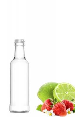 Компактная бутылочка из прозрачного стекла 0,2 л "Элви"