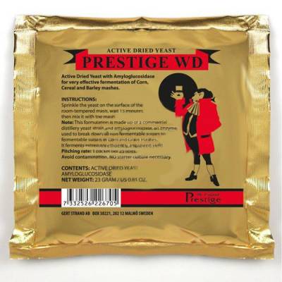Купити дріжджі для віскі Prestige WD на 25 л Бойлолам