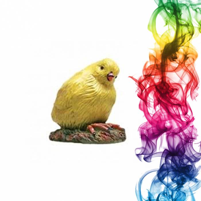 Садовая фигура купить Цыпа высота 9 см апельсин