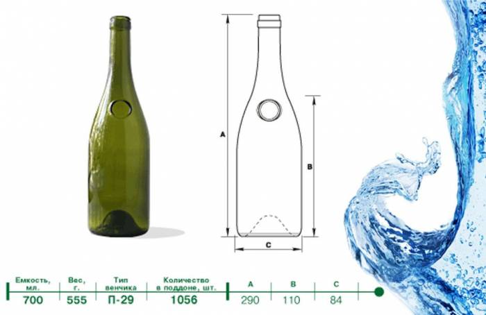 Купити Купити Бутылка из стекла для алкогольного напитка "Шенки" 0.7 л в Україні в Україні