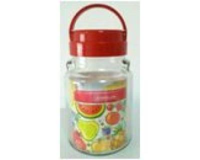 Банка EverGlass с пластиковой крышкой и ручкой