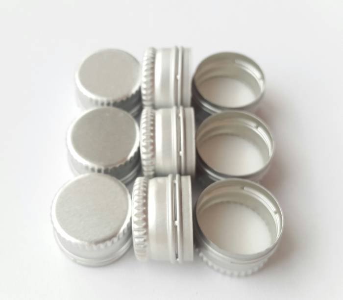 Алюмінієвий ковпачок СЕМ для шкаликів 18×12 мм сріблястий