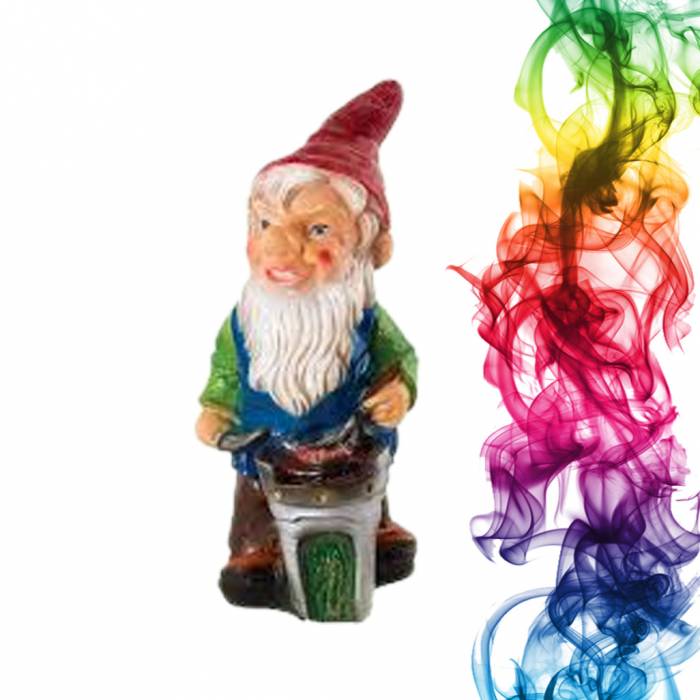 Садовая фигура купить Гном у барбекю высота 80 см жасмин