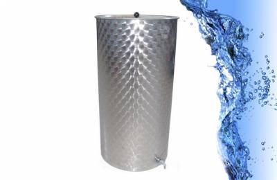 Емкость из пищевой нержавеющей стали 400 литров с крышкой Манзо