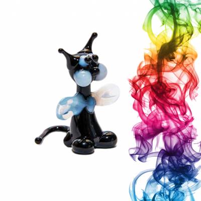 Сувенир из стекла Воспитанный котик Жатец