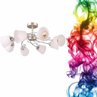 Купить Потолочная люстра со стеклянными плафонами Eurosvet Sabrina 30147/8 перламутровое золото Зихрон