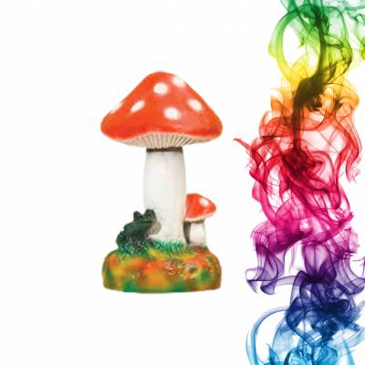 Садовая фигура купить Мухомор высота 19 см инжир