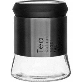 Банка для хранения продуктов 0,8л черная Вертеп