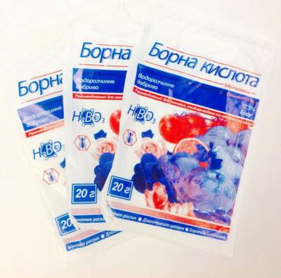 Борная Кислота 20 г. Удобрение для овощных, винограда, цветов, плодовых