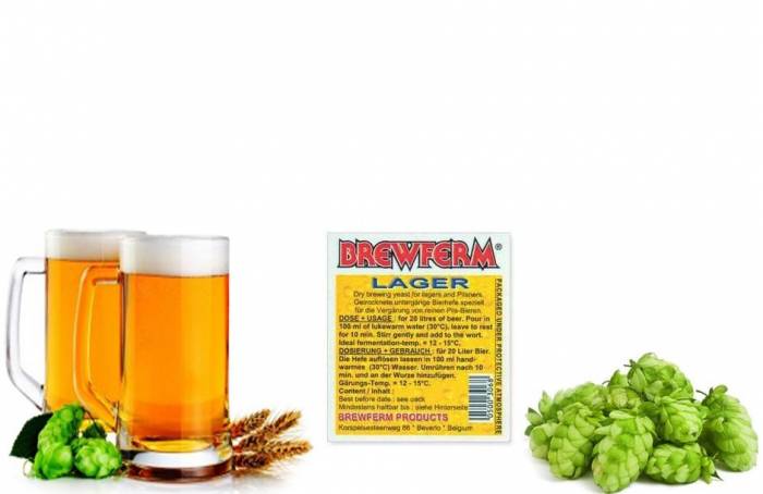Купити Купити Сухие пивные дрожжи Brewferm Lager 100г Дриады в Україні в Україні