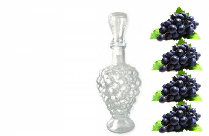 Декоративная бутылка виноград 500мл Ом