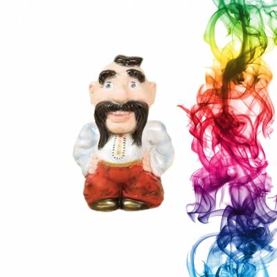 Садовая фигура купить Козачок высота 34 см клубника