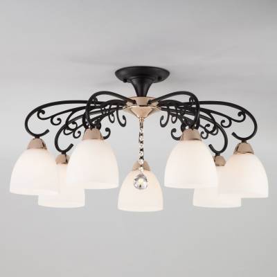 Купить Потолочная люстра Eurosvet Arabella 70087/7 черный/золото Нешер