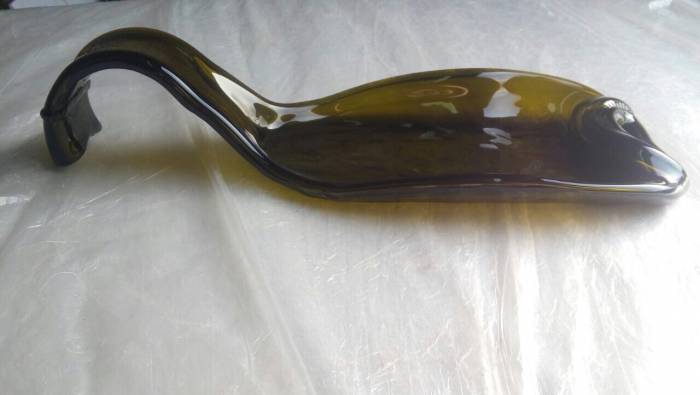 Декор зі скла Ф'юзинг Винна пляшка - гарний незвичайний подарунок